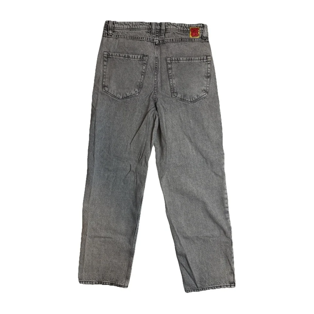 Empyre Skate Jeans Relax Fit Scrambled‎ Grey Wide Leg Baggy Denim Mens Size 32